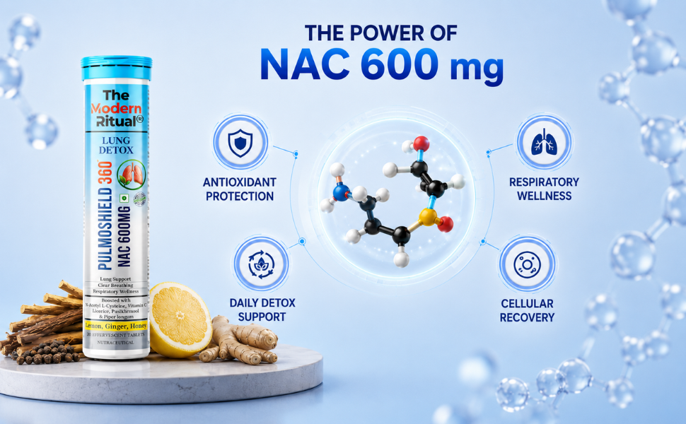 PulmoShield 360 NAC 600mg Lung Detox