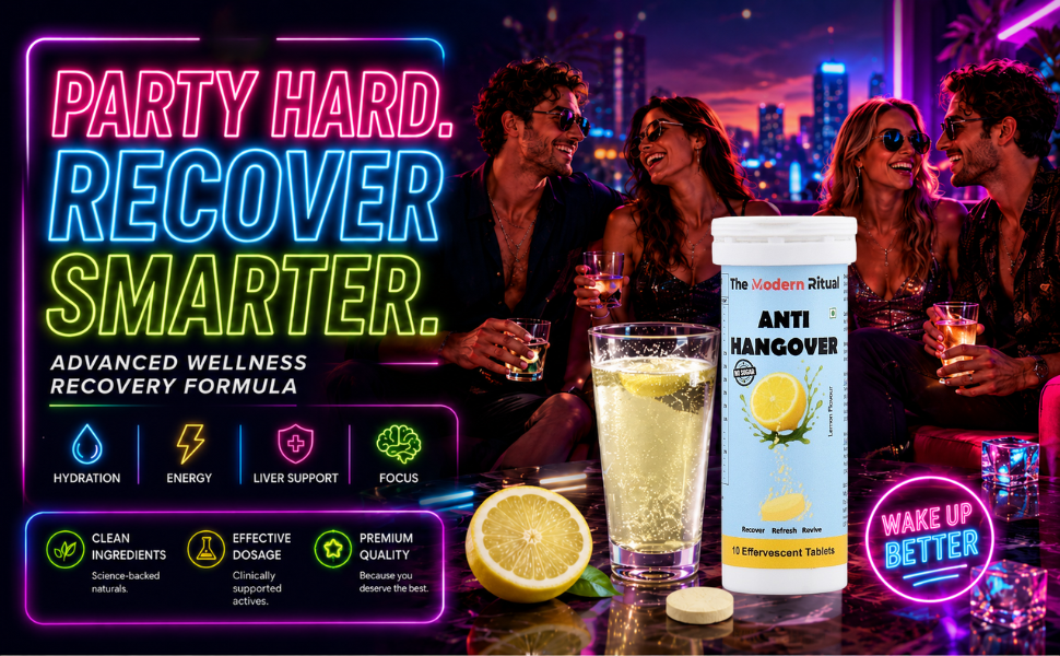 Anti Hangover Effervescent Tablets - Lemon Flavour