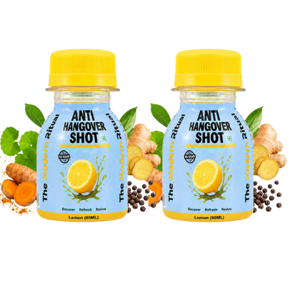 Anti Hangover Ready to Drink 60 ml Shots - Lemon Flavour