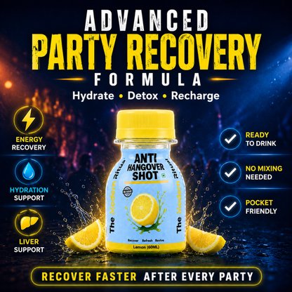 Anti Hangover Ready to Drink 60 ml Shots - Lemon Flavour