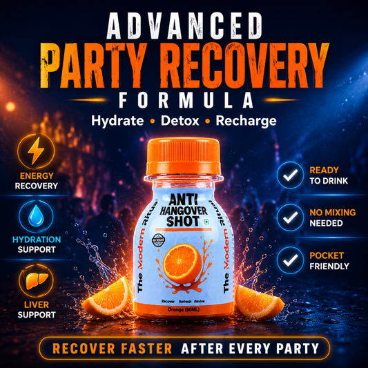 Anti Hangover Ready to Drink 60 ml Shots - Orange Flavour