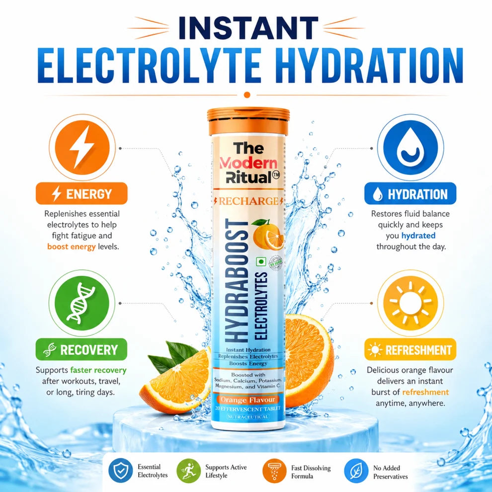 HydraBoost Electrolyte Effervescent Tablets Combo - Lemon + Orange