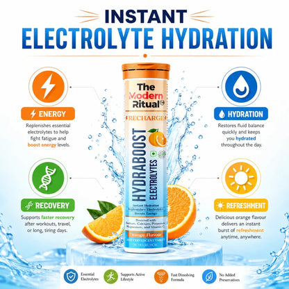 HydraBoost Electrolyte Effervescent Tablets Combo - Lemon + Orange