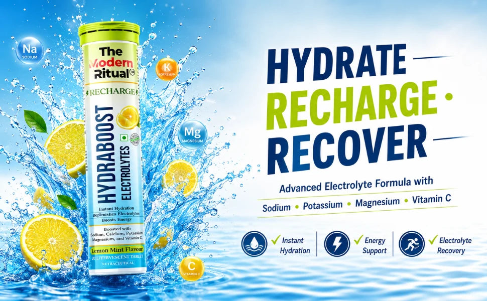 HydraBoost Electrolyte Effervescent Tablets Combo - Lemon + Orange
