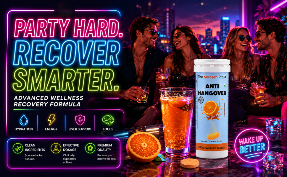 Anti Hangover Effervescent Tablets - Orange Flavour