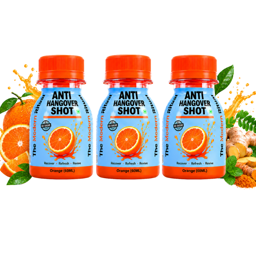 Anti Hangover Ready to Drink 60 ml Shots - Orange Flavour