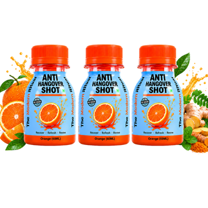 Anti Hangover Ready to Drink 60 ml Shots - Orange Flavour