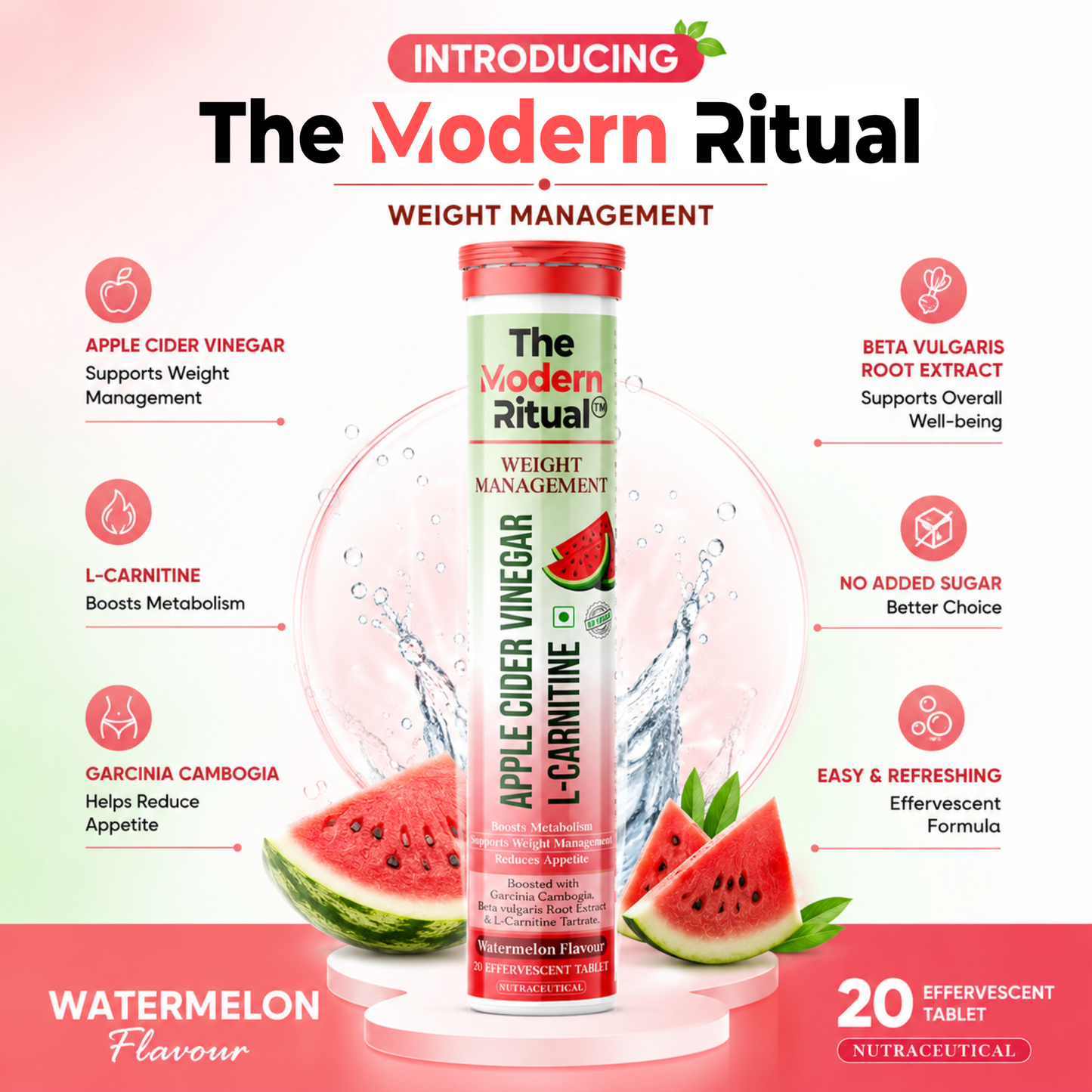 Apple Cider Vinegar - Watermelon Flavour