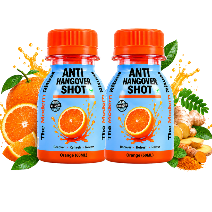 Anti Hangover Ready to Drink 60 ml Shots - Orange Flavour