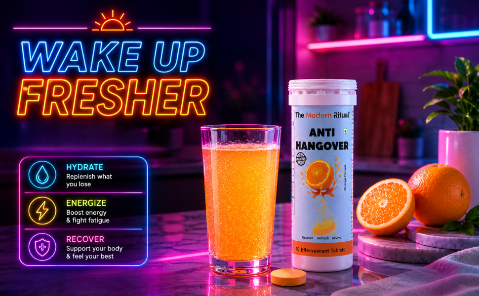 Anti Hangover Effervescent Tablets - Orange Flavour