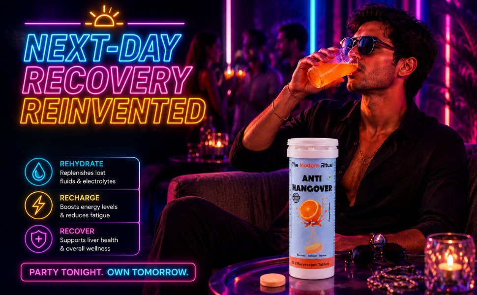 Anti Hangover Effervescent Tablets - Orange Flavour