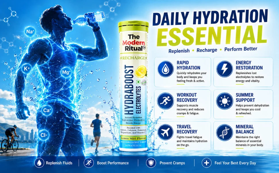 HydraBoost Electrolyte Effervescent Tablets Combo - Lemon + Orange