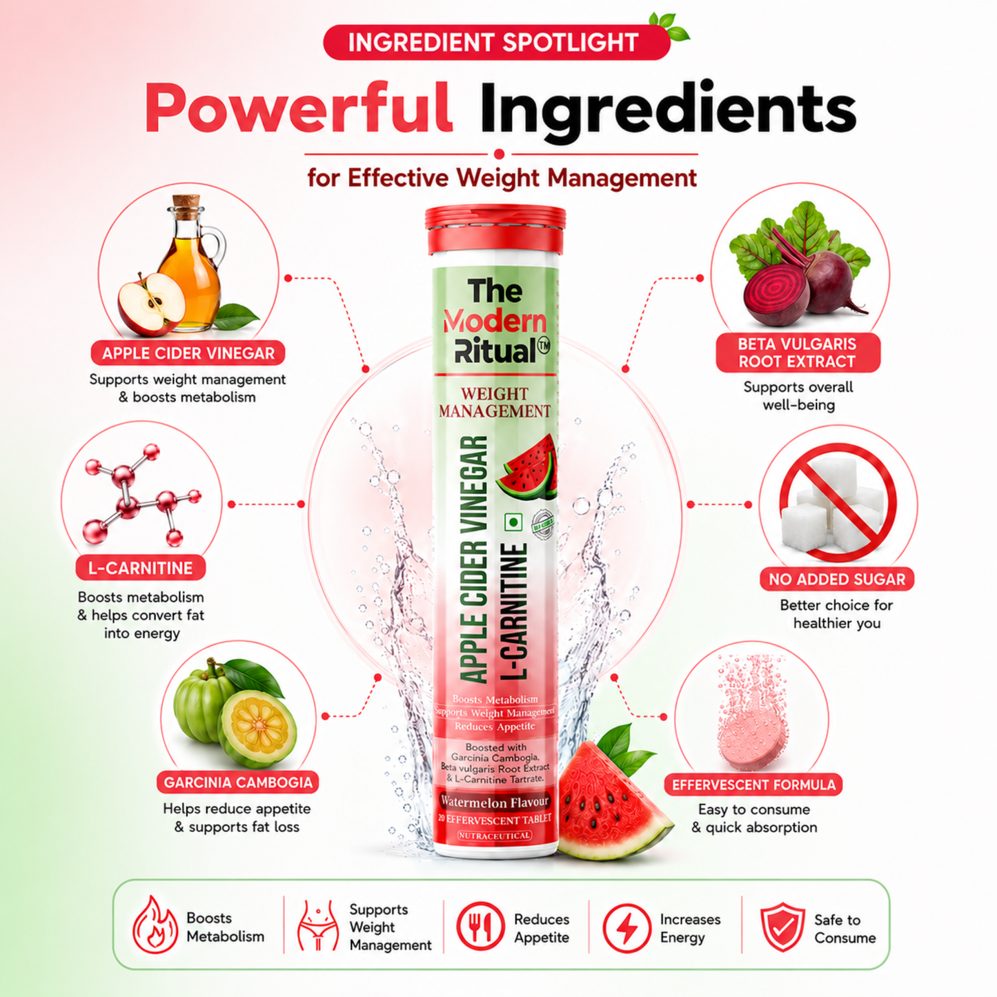 Apple Cider Vinegar - Watermelon Flavour