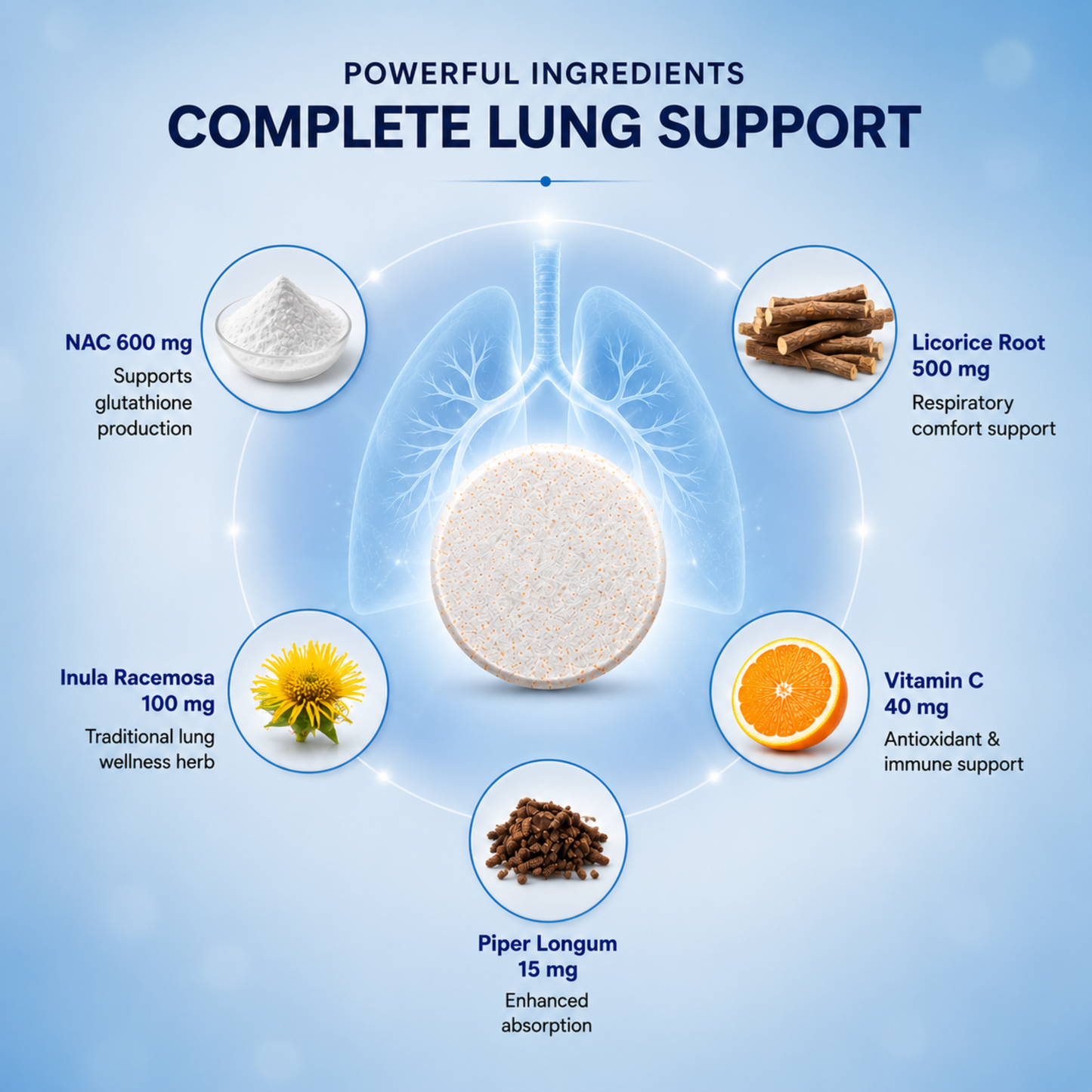 PulmoShield 360 NAC 600mg Lung Detox