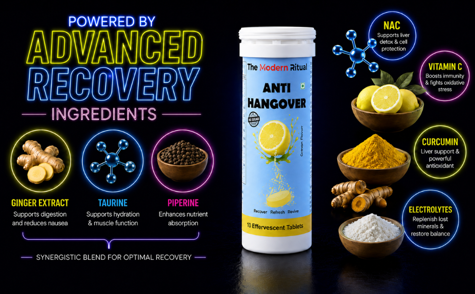 Anti Hangover Effervescent Tablets - Lemon Flavour
