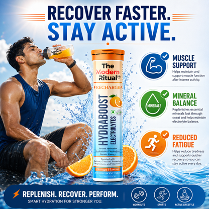 HydraBoost Electrolytes Recharge Orange Flavour