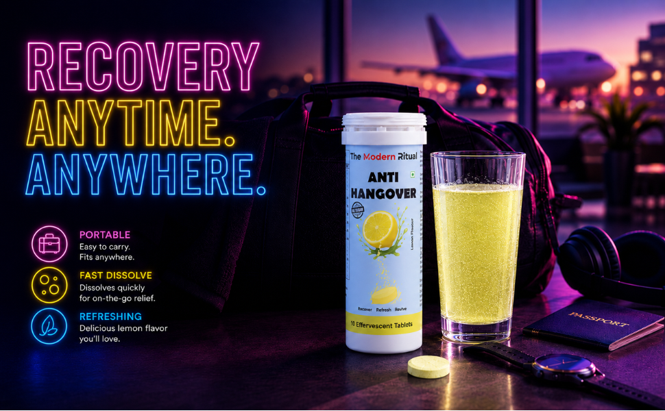 Anti Hangover Effervescent Tablets - Lemon Flavour