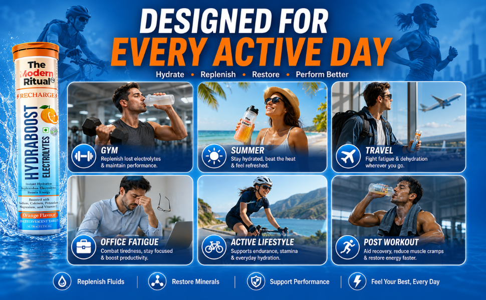 HydraBoost Electrolytes Recharge Orange Flavour