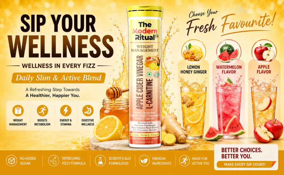 Apple Cider Vinegar - Lemon Honey Ginger Flavour