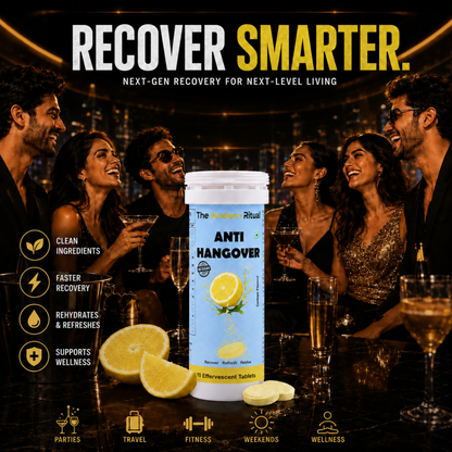 Anti Hangover Effervescent Tablets - Lemon Flavour