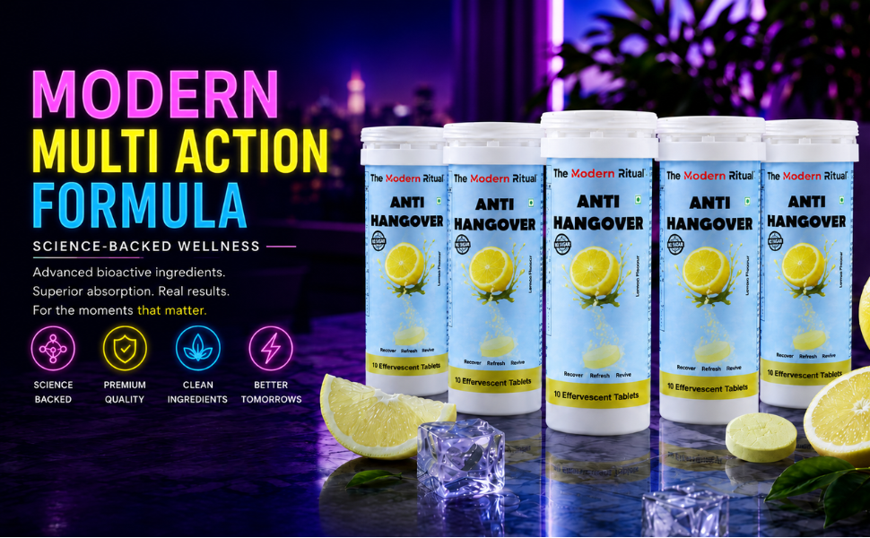 Anti Hangover Effervescent Tablets - Lemon Flavour