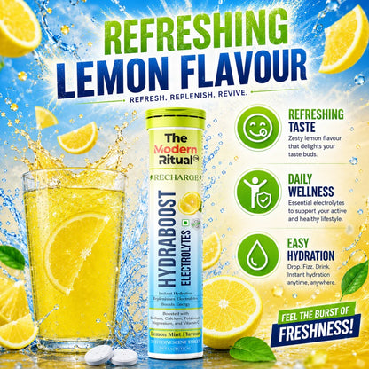 HydraBoost Electrolyte Effervescent Tablets Combo - Lemon + Orange