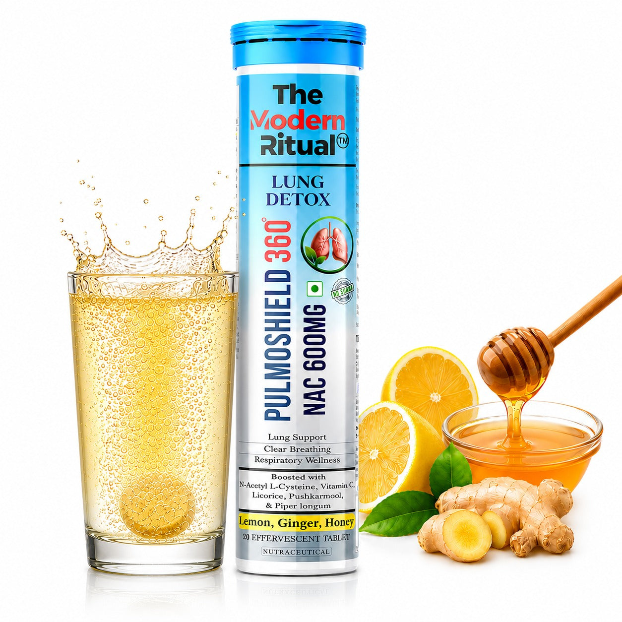 PulmoShield 360 NAC 600mg Lung Detox