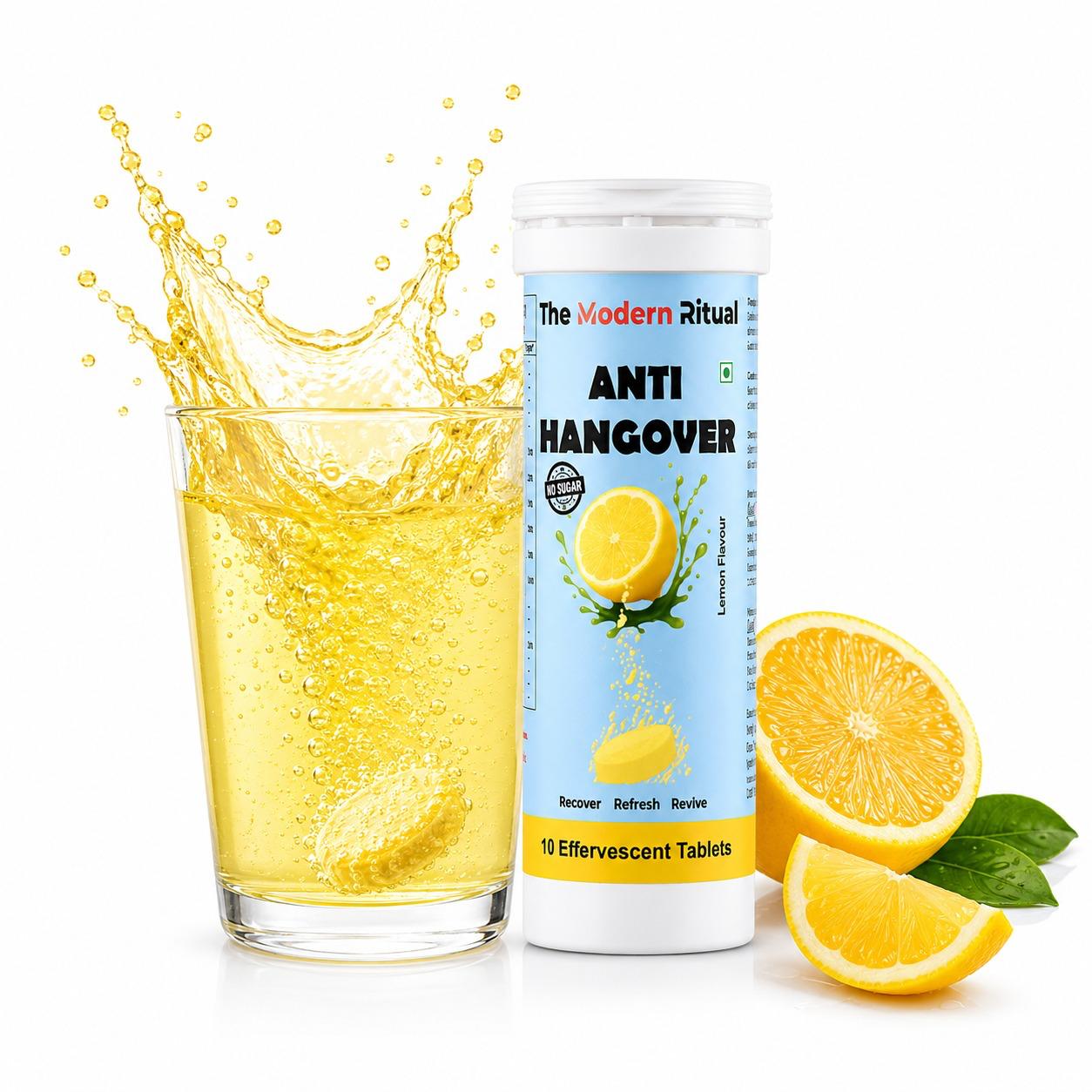 Anti Hangover Effervescent Tablets - Lemon Flavour